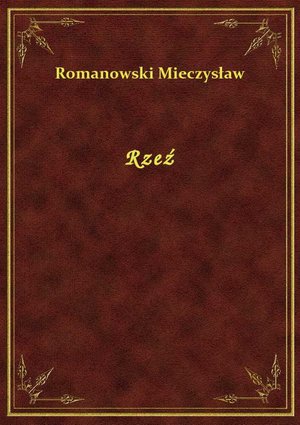 Rzeź – ebook