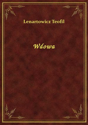 Wdowa – ebook