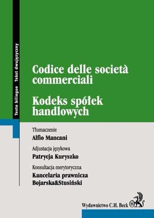 Kodeks spółek handlowych. Codice delle societa commerciali – ebook