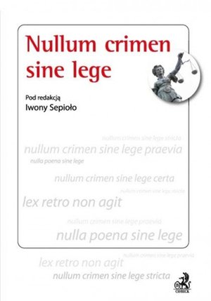 Nullum crimen sine lege – ebook