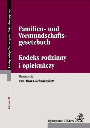 Niemiecki: Kodeks rodzinny i opiekuńczy. Familien- und Vormundschaftsgesetzbuch – ebook