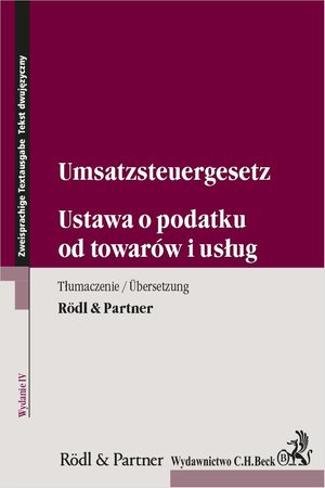 Ustawa o podatku od towarów i usług. Umsatzsteuergesetz – ebook