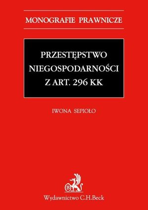 Przestępstwo niegospodarności z art. 296 KK – ebook