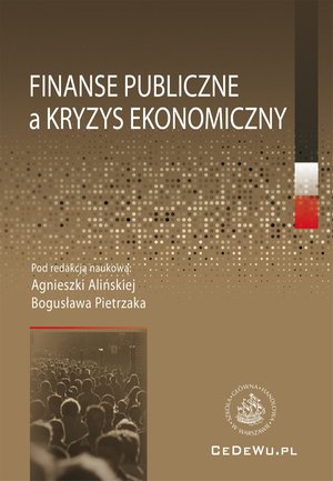 Finanse publiczne a kryzys ekonomiczny – ebook