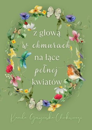 z głową w chmurach na łące pełnej kwiatów – ebook