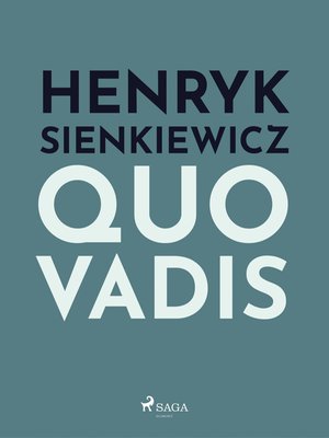 Quo vadis &ndash; ebook