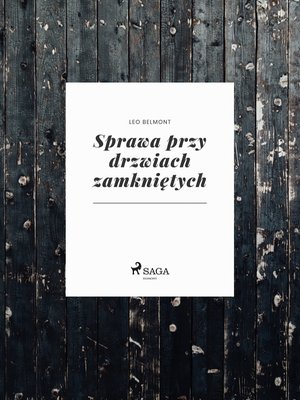 Sprawa przy drzwiach zamkniętych – ebook