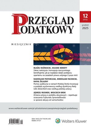 Przegląd Podatkowy - Nr 12/2025 [416] &ndash; ebook