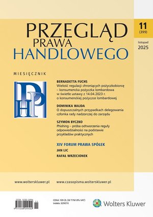 Przegląd Prawa Handlowego - Nr 11/2025 [399] – ebook