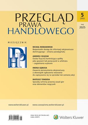 Przegląd Prawa Handlowego. Numer 5/2025 – ebook