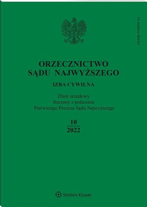 Orzecznictwo Sądu Najwyższego. Izba Cywilna. Numer 9/2022 &ndash; ebook