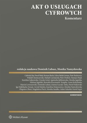 Akt o usługach cyfrowych. Komentarz – ebook