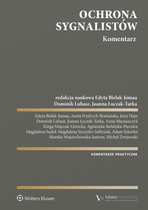 Ochrona sygnalistów. Komentarz – ebook