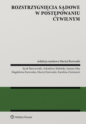 Rozstrzygnięcia sądowe w postępowaniu cywilnym – ebook