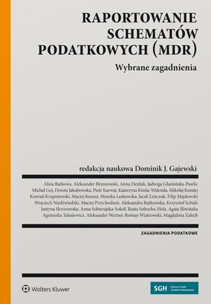 Raportowanie schematów podatkowych (MDR) – ebook