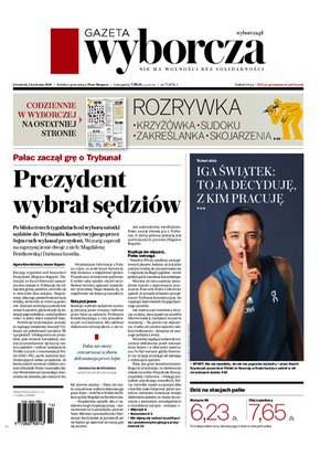 e-prasa: Gazeta Wyborcza - Warszawa &ndash; e-wydanie &ndash; 77/2026