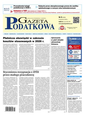 Gazeta Podatkowa &ndash; e-wydanie &ndash; 3/2026