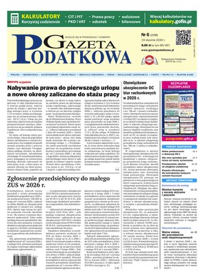 Gazeta Podatkowa &ndash; e-wydanie &ndash; 6/2026