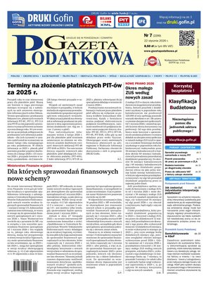 Gazeta Podatkowa &ndash; e-wydanie &ndash; 7/2026