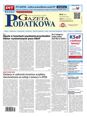 Gazeta Podatkowa &ndash; e-wydanie &ndash; 8/2026