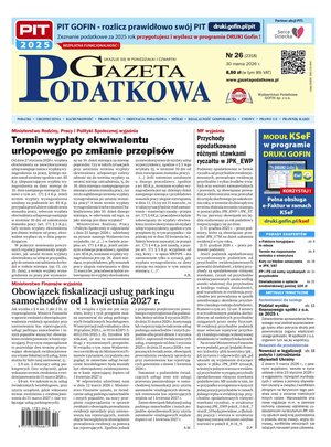 Gazeta Podatkowa &ndash; e-wydanie &ndash; 26/2026
