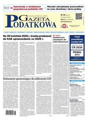 Gazeta Podatkowa &ndash; e-wydanie &ndash; 31/2026