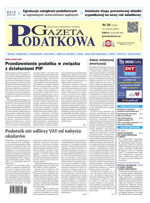 Gazeta Podatkowa &ndash; e-wydanie &ndash; 34/2026