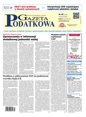 biznesowe, branżowe, gospodarka: Gazeta Podatkowa &ndash; e-wydanie &ndash; 46/2026