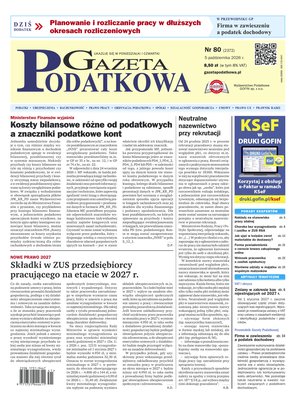 e-prasa: Gazeta Podatkowa &ndash; e-wydanie &ndash; 80/2026
