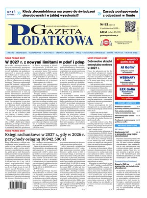 biznesowe, branżowe, gospodarka: Gazeta Podatkowa &ndash; e-wydanie &ndash; 81/2026