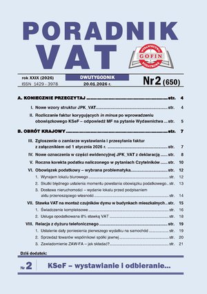 Poradnik VAT &ndash; e-wydania &ndash; 2/2026