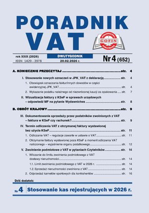 Poradnik VAT &ndash; e-wydania &ndash; 4/2026