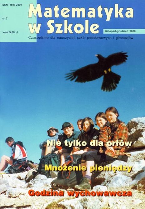 ebooki: Matematyka w Szkole. Czasopismo dla nauczycieli szk&oacute;ł podstawowych i gimnazj&oacute;w. Nr 7 &ndash; ebook