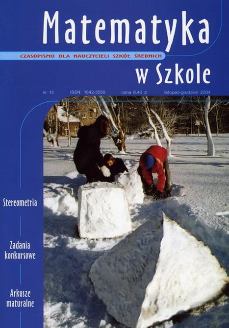 ebooki: Matematyka w Szkole. Czasopismo dla nauczycieli szk&oacute;ł średnich. Nr 15 &ndash; ebook