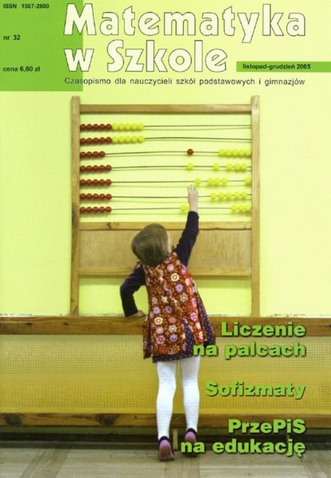 ebooki: Matematyka w Szkole. Czasopismo dla nauczycieli szk&oacute;ł podstawowych i gimnazj&oacute;w. Nr 32 &ndash; ebook