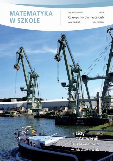 ebooki: Matematyka w Szkole. Czasopismo dla nauczycieli. Nr 58 – ebook