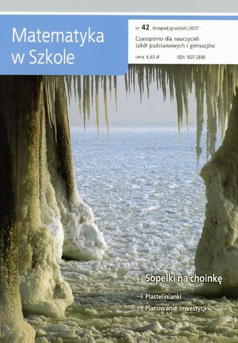 ebooki: Matematyka w Szkole. Czasopismo dla nauczycieli szk&oacute;ł podstawowych i gimnazj&oacute;w. Nr 42 &ndash; ebook