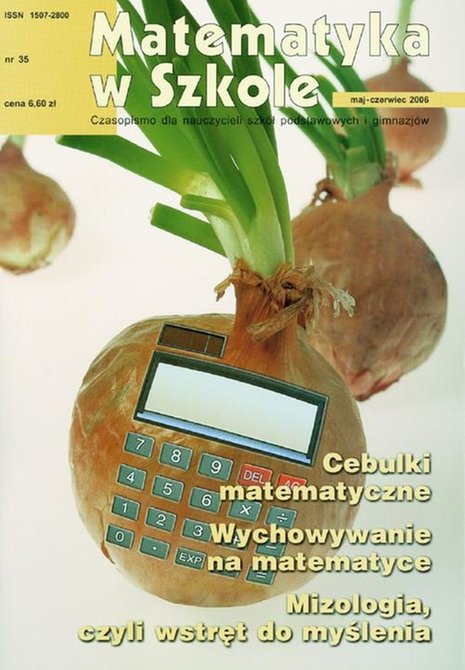 ebooki: Matematyka w Szkole. Czasopismo dla nauczycieli szk&oacute;ł podstawowych i gimnazj&oacute;w. Nr 35 &ndash; ebook