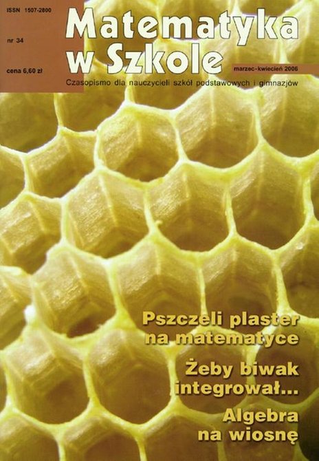 ebooki: Matematyka w Szkole. Czasopismo dla nauczycieli szk&oacute;ł podstawowych i gimnazj&oacute;w. Nr 34 &ndash; ebook