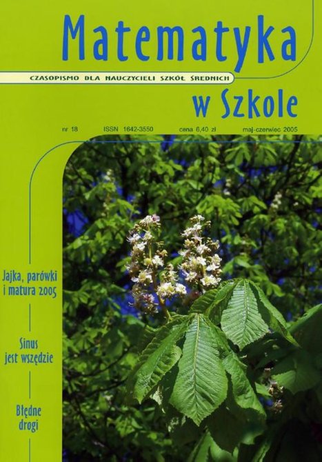ebooki: Matematyka w Szkole. Czasopismo dla nauczycieli szk&oacute;ł średnich. Nr 18 &ndash; ebook