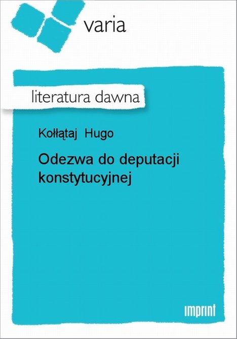 ebooki: Odezwa do deputacji konstytucyjnej &ndash; ebook
