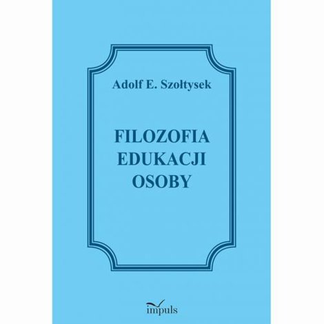 ebooki: Filozofia edukacji osoby – ebook