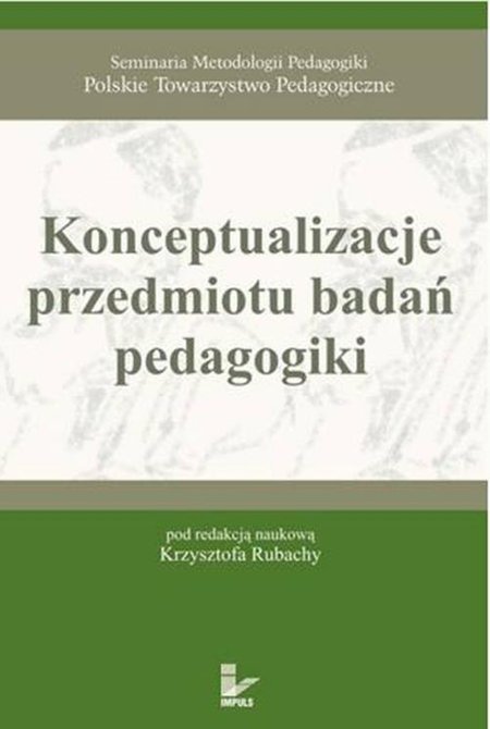 ebooki: Konceptualizacje przedmiotu badań pedagogiki &ndash; ebook
