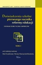 ebooki: Doświadczenia szkolne pierwszego rocznika reformy edukacji. Studium teoretyczno-empiryczne – ebook