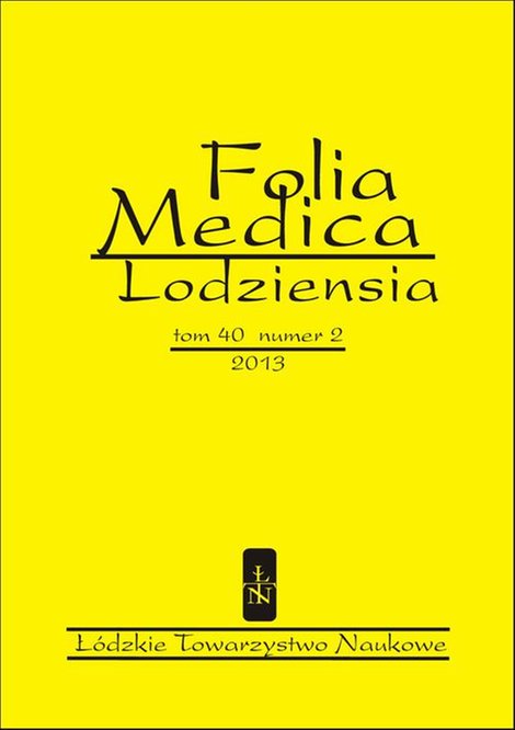 ebooki: Folia Medica Lodziensia t. 40 z. 2/2013 &ndash; ebook