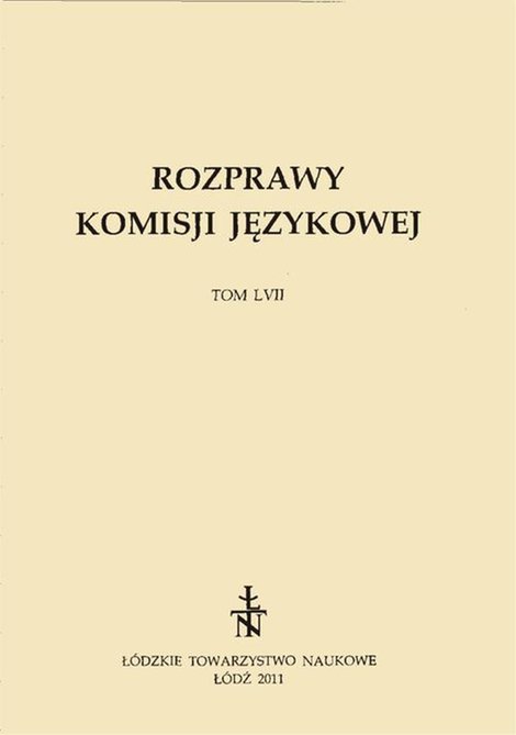 ebooki: Rozprawy Komisji Językowej ŁTN t. LVII &ndash; ebook