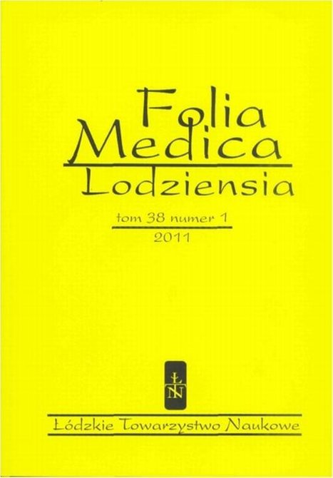 ebooki: Folia Medica Lodziensia t. 38 z. 1/2011 &ndash; ebook