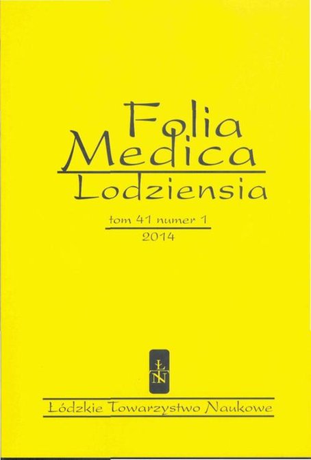 ebooki: Folia Medica Lodziensia t. 41 z. 1/2014 &ndash; ebook