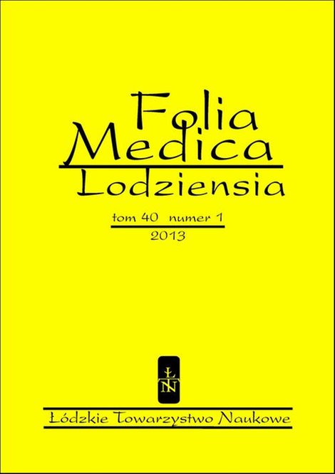 ebooki: Folia Medica Lodziensia t. 40 z. 1/2013 &ndash; ebook