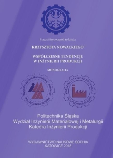 ebooki: Wsp&oacute;łczesne tendencje w inżynierii produkcji &ndash; ebook